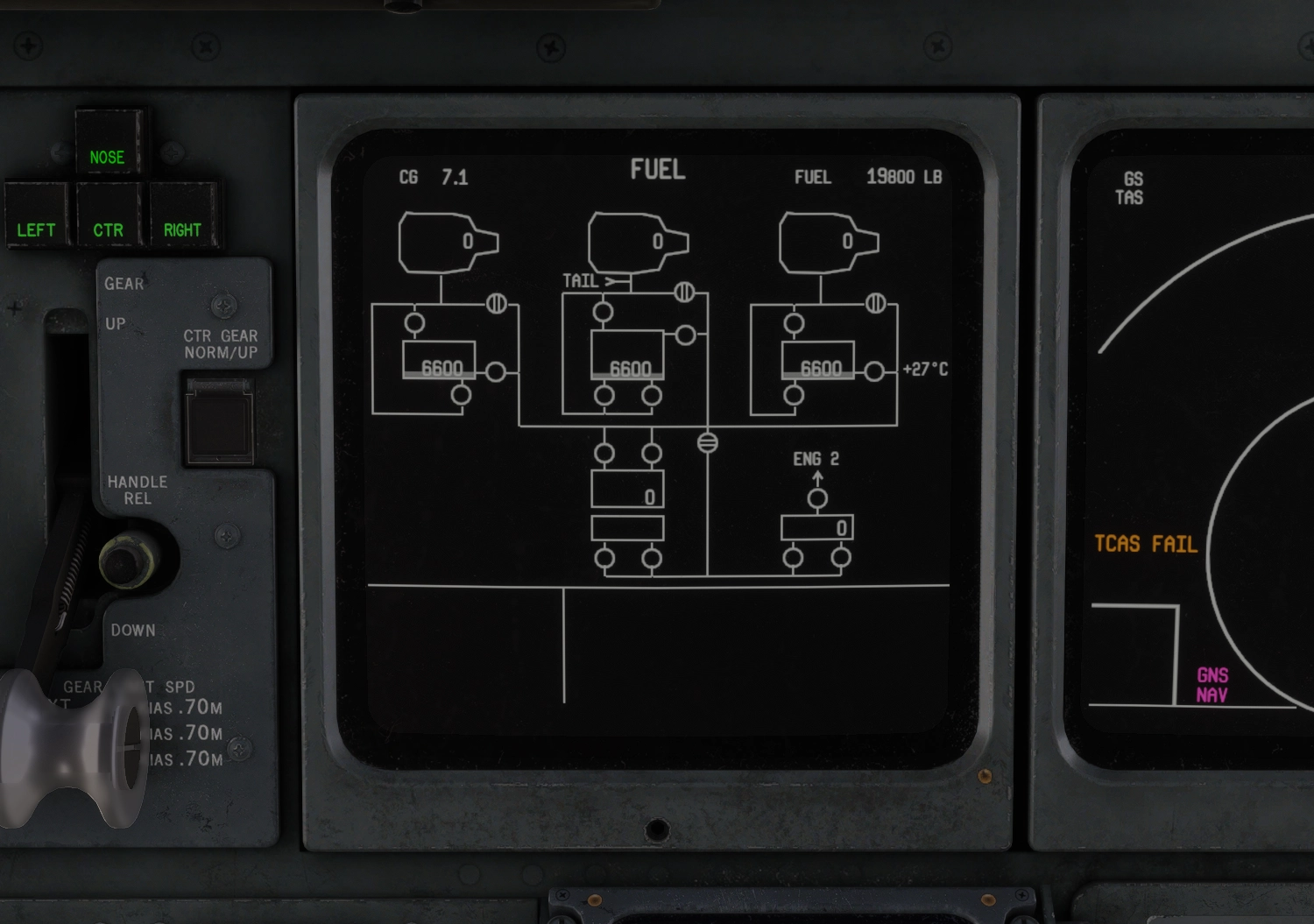 Systems Display - Fuel Configuration